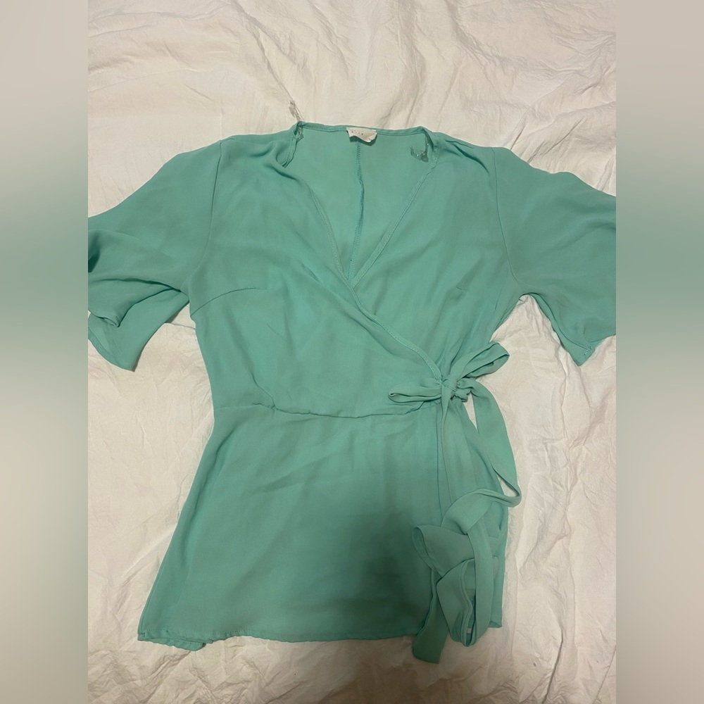 Turquoise blouse